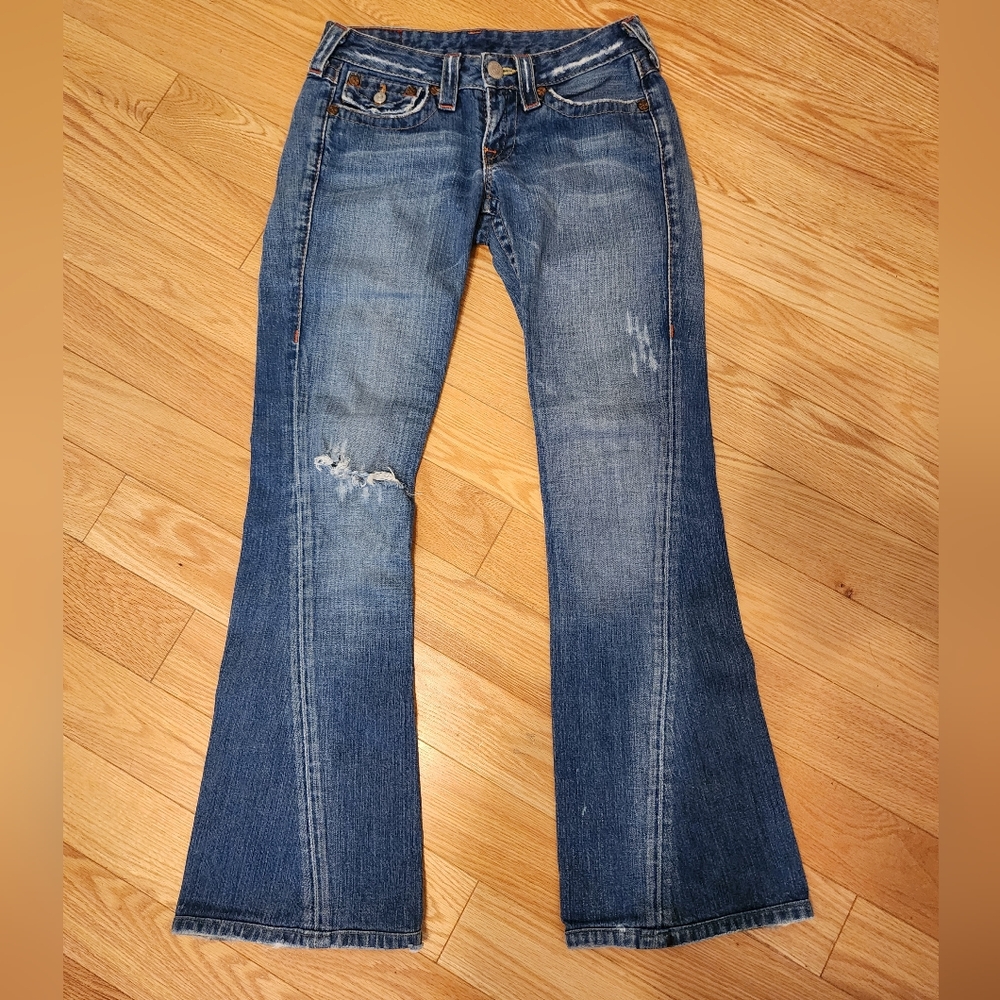 True Religion Blue Flare Women's Jeans Sz 26